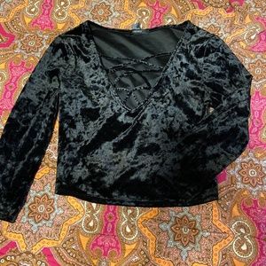 Black crop top